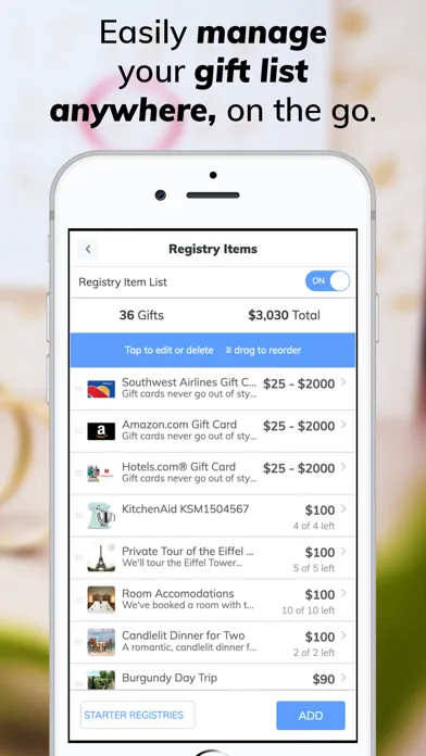 Honeyfund Wedding Registry স্ক্রিনশট