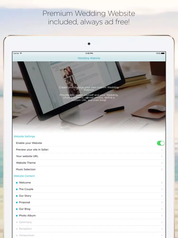 HoneymoonWishes Honeymoon & Wedding Registry iPad 应用截图