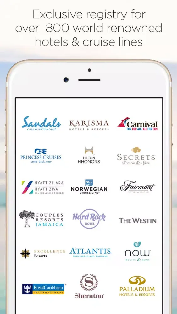 HoneymoonWishes Honeymoon & Wedding Registry应用截图