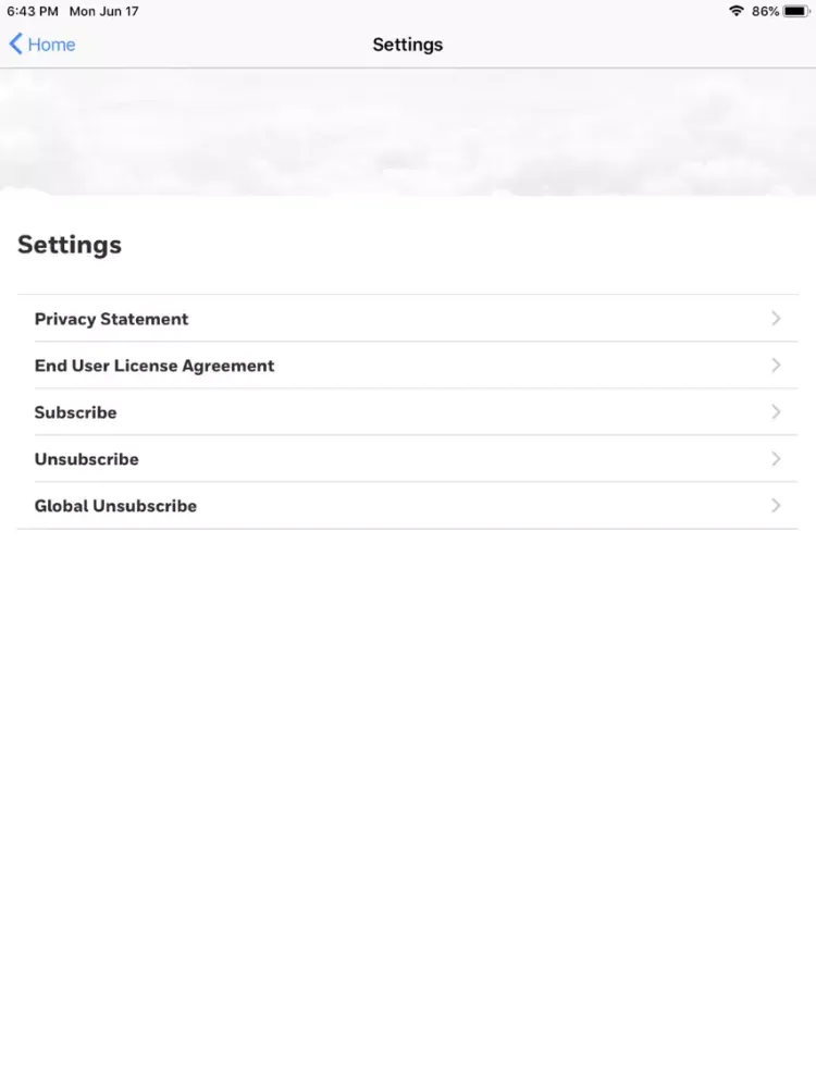 ภาพหน้าจอของ Direct Access iPad 
