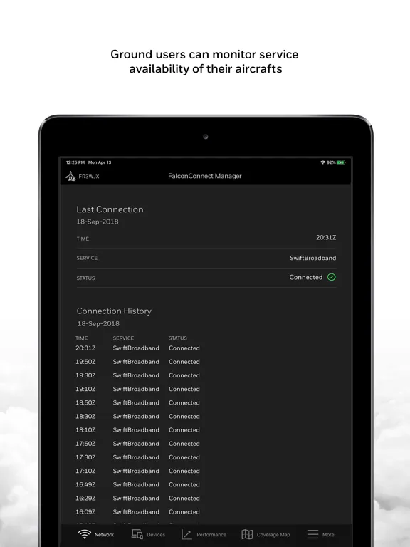 FalconConnect Manager iPad  스크린샷