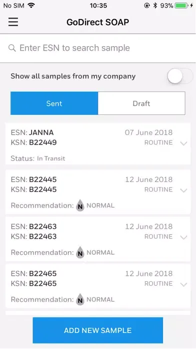 GoDirect SOAP Screenshots