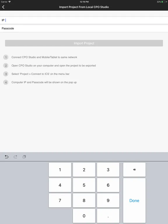 Honeywell ICS iPad  Screenshots