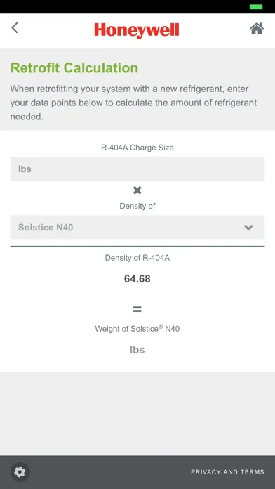 Скриншоты Refrigerant Selection Tool