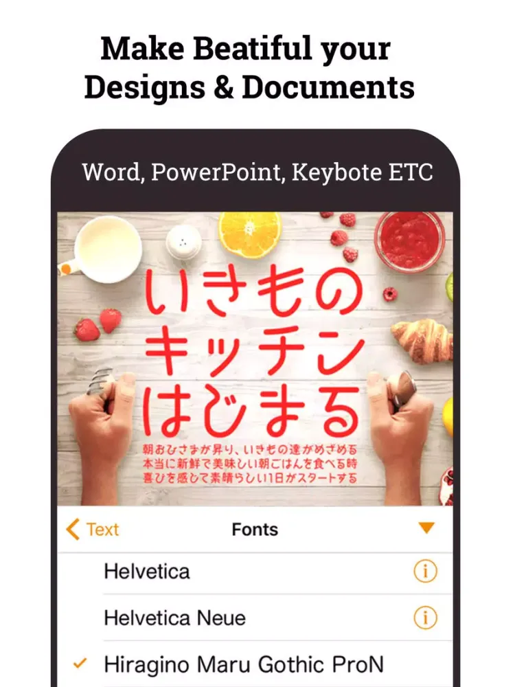 Screenshot di 日本語フォント Japan Fonts for iPhone iPad 