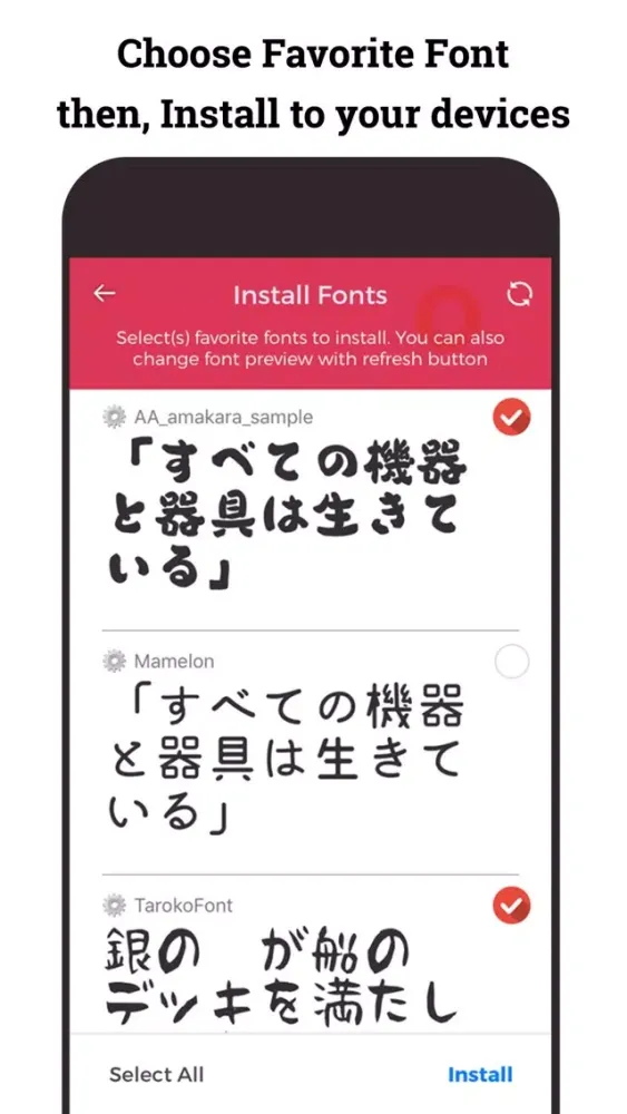 Screenshot di 日本語フォント Japan Fonts for iPhone