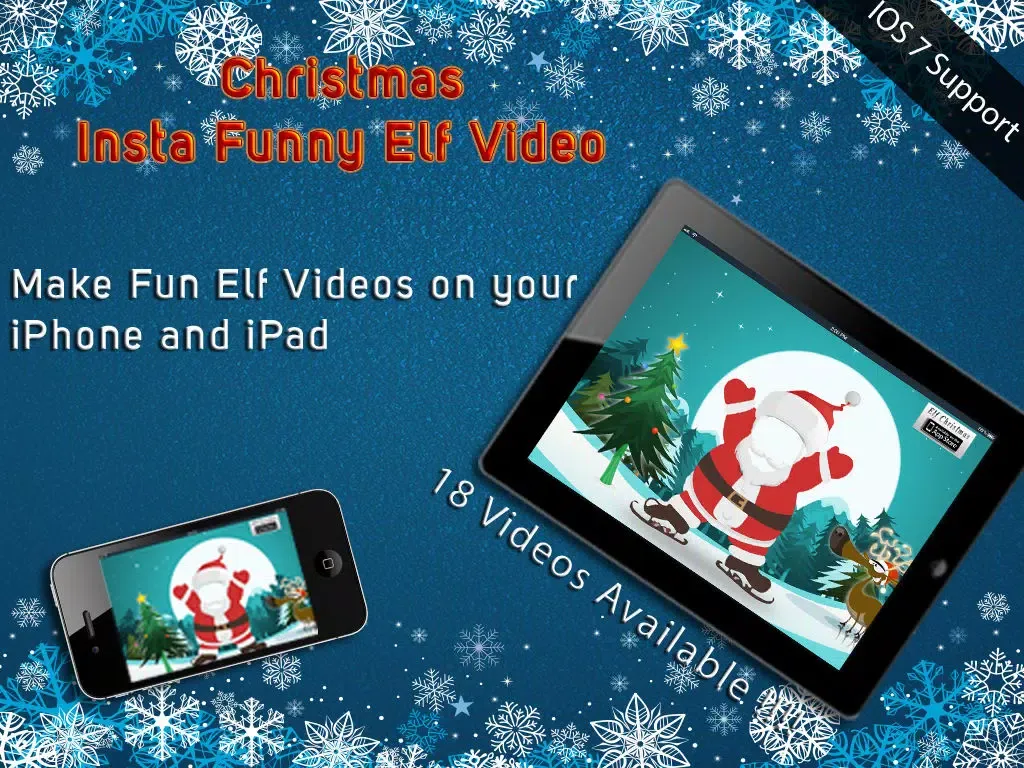 Captures d'écran de Christmas Insta Funny Elf Video - Make Fun Dancing Holiday Videos with Friends Pics iPad 