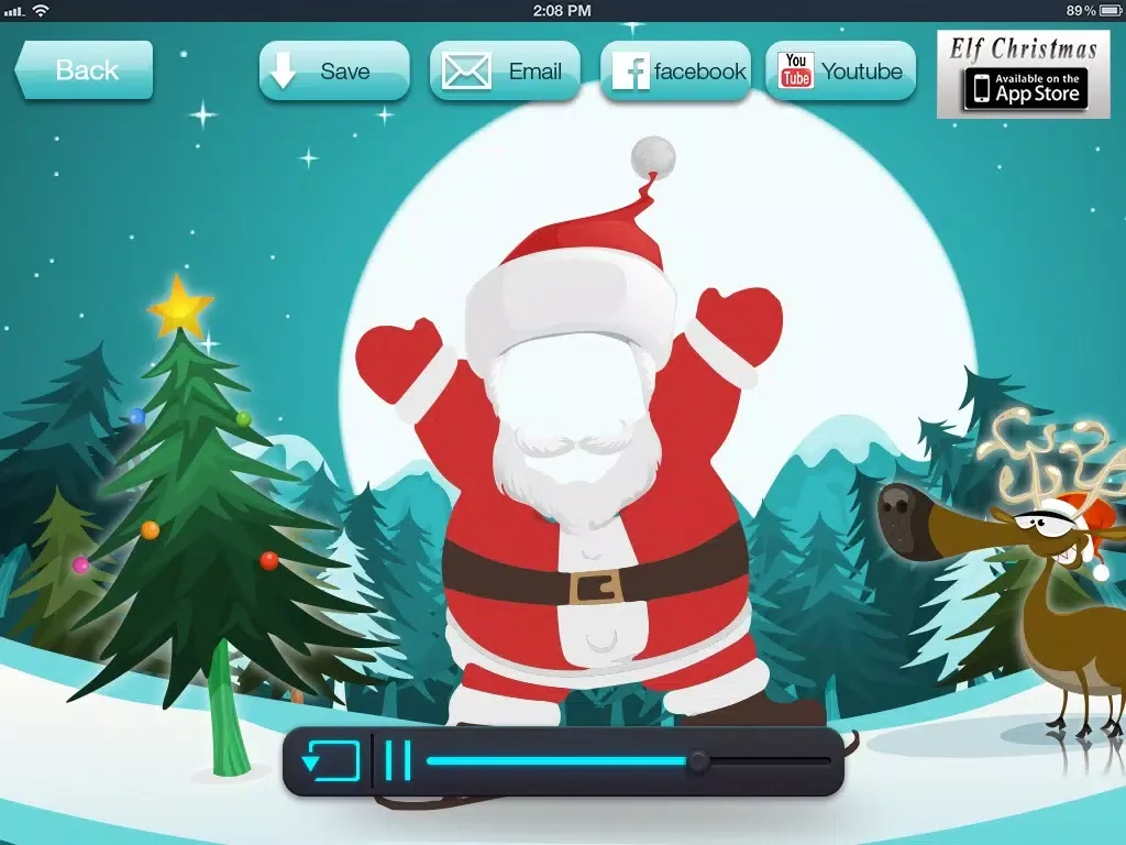 Captures d'écran de Christmas Insta Funny Elf Video - Make Fun Dancing Holiday Videos with Friends Pics iPad 