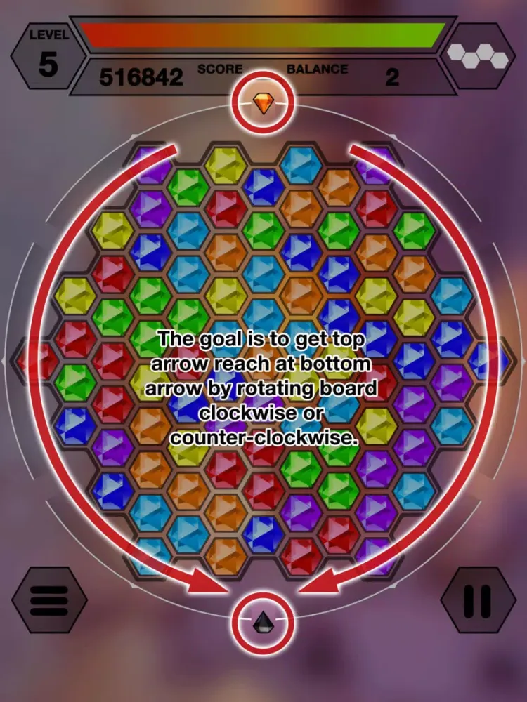 Tangkapan skrin Hexazle - Hexagon Puzzle to connect, match and balance hexagons into snake or cross iPad 