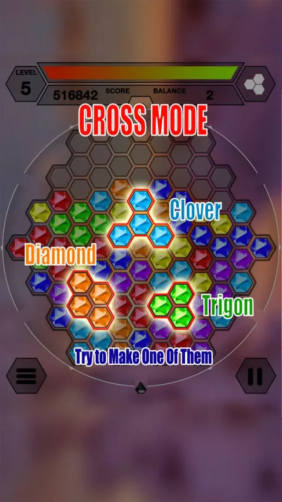 Tangkapan skrin Hexazle - Hexagon Puzzle to connect, match and balance hexagons into snake or cross