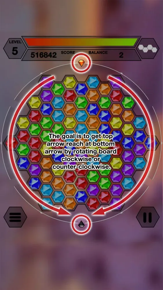 Tangkapan skrin Hexazle - Hexagon Puzzle to connect, match and balance hexagons into snake or cross