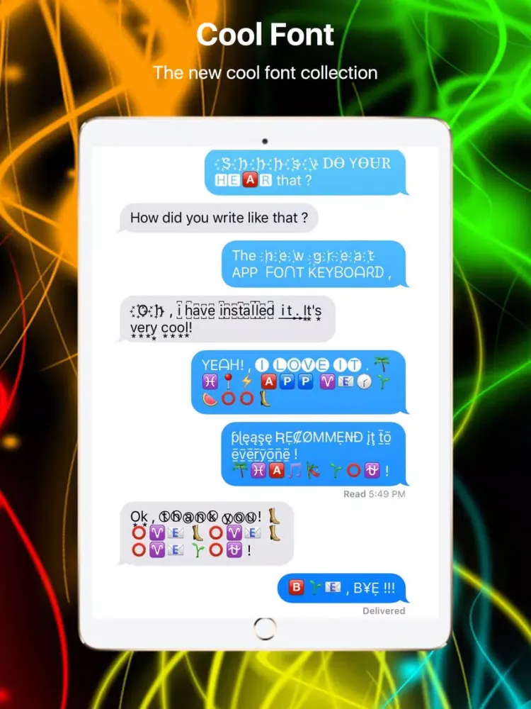 Kool Fonts Pro iPad  Screenshots
