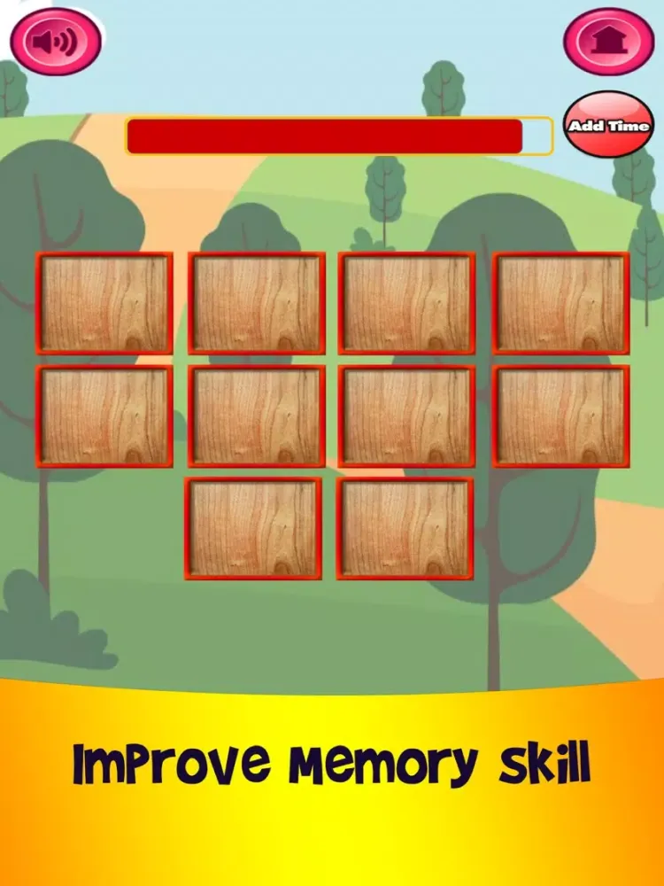 Preschool Memory Match Game 2 iPad  Screenshots