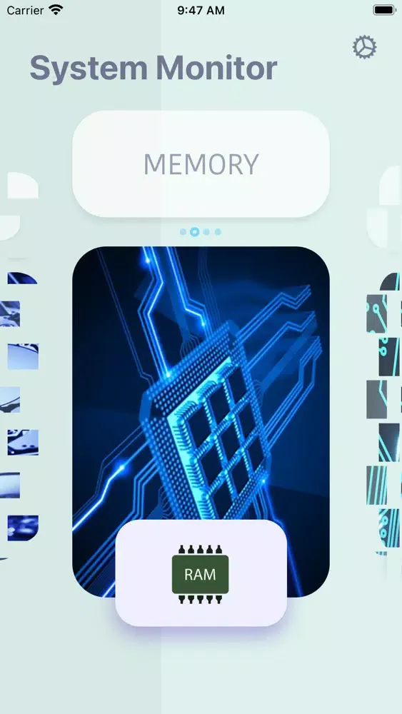 System Monitor. スクリーンショット