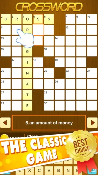 Captures d'écran de Crossword Puzzle Club - Free Daily Cross Word Puzzles Star