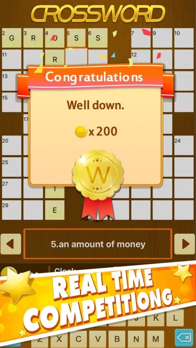 Captures d'écran de Crossword Puzzle Club - Free Daily Cross Word Puzzles Star
