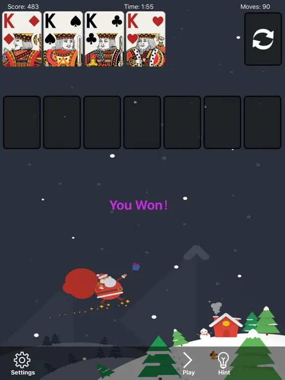 Zrzuty ekranu Klondike Solitaire: Christmas iPad 