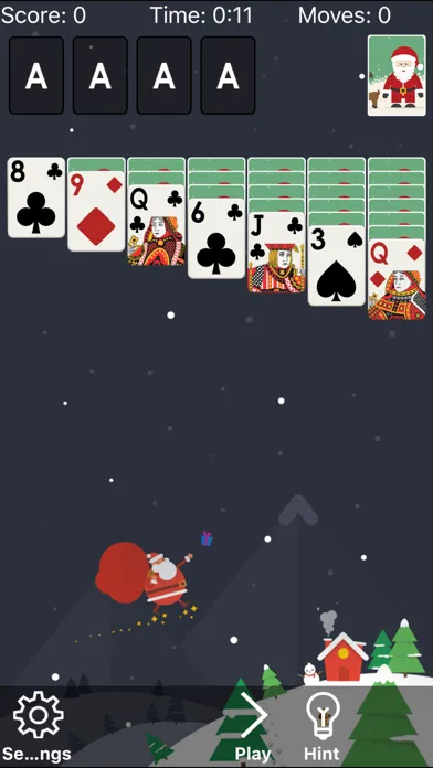 Zrzuty ekranu Klondike Solitaire: Christmas
