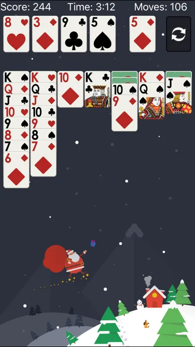 Zrzuty ekranu Klondike Solitaire: Christmas