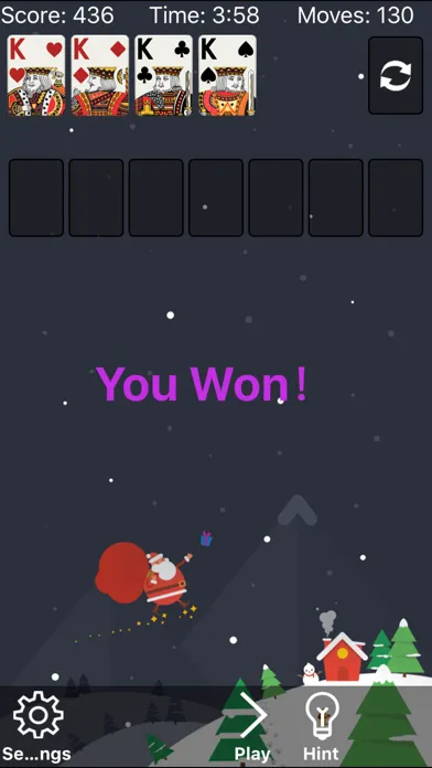 Zrzuty ekranu Klondike Solitaire: Christmas