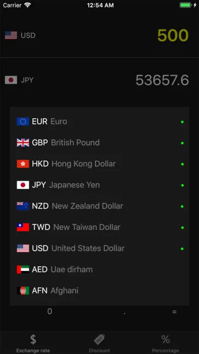 XRP Calculator Screenshots
