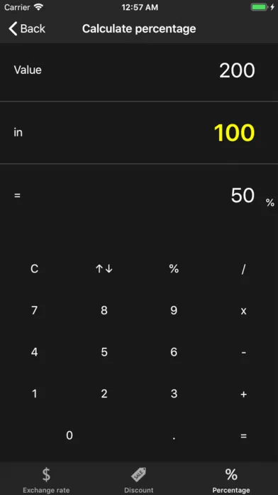 XRP Calculator Screenshots