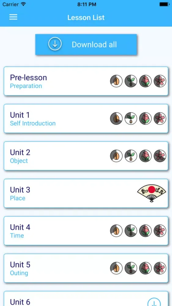 ภาพหน้าจอของ HonkideNihongo-Basic 1 CN-EN
