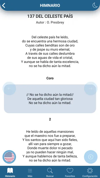 Zrzuty ekranu Himnario Lldm Inglés - Español