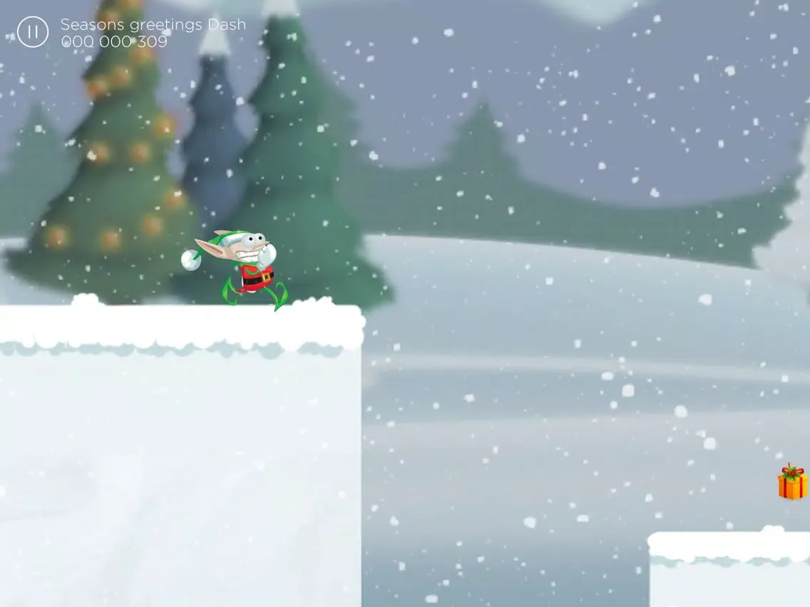 Seasons greetings Dash iPad  स्क्रीनशॉट