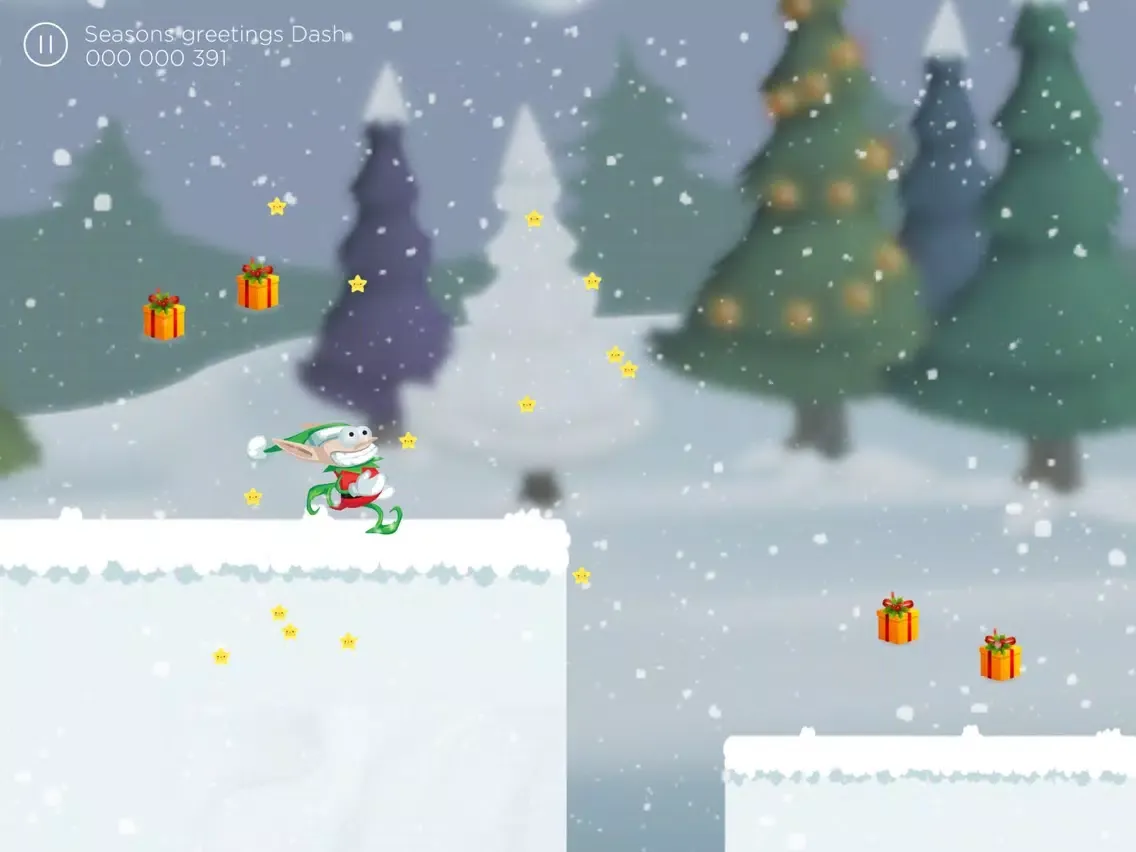 Seasons greetings Dash iPad  स्क्रीनशॉट