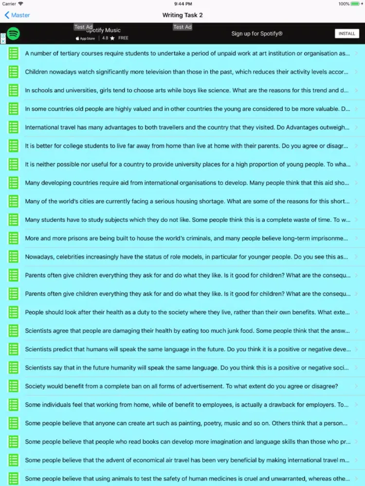 ภาพหน้าจอของ Ielts Exam Practice tips iPad 