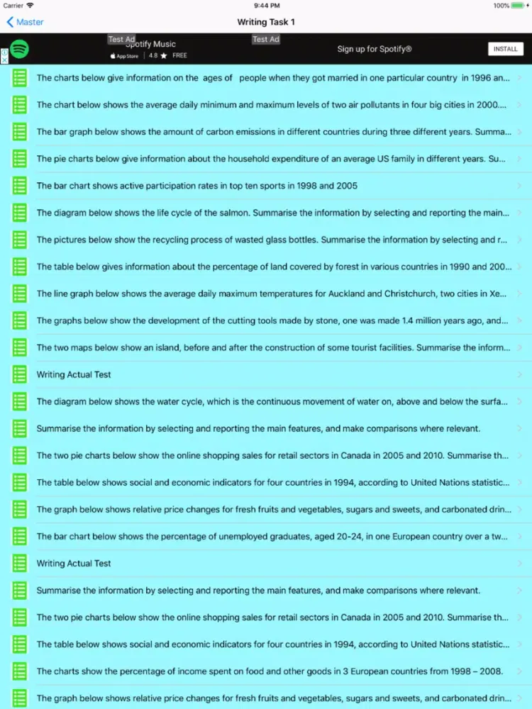ภาพหน้าจอของ Ielts Exam Practice tips iPad 