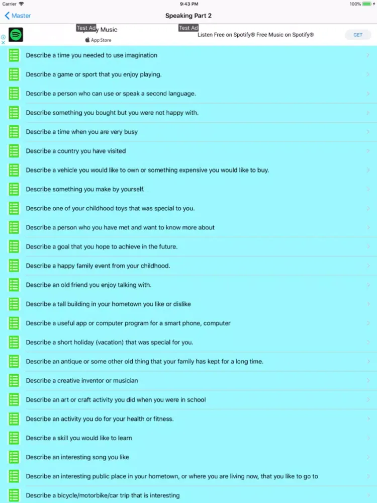 ภาพหน้าจอของ Ielts Exam Practice tips iPad 
