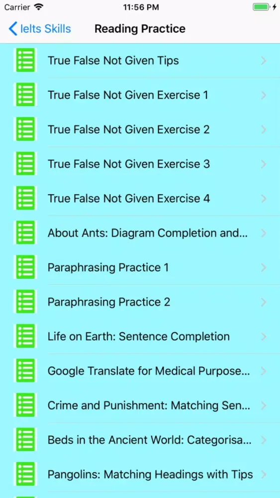 ภาพหน้าจอของ Ielts Exam Practice tips
