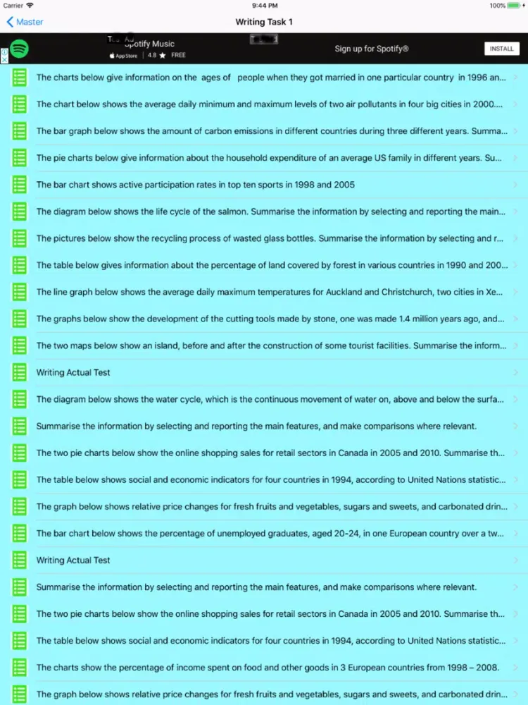 Ielts Speaking iPad 应用截图