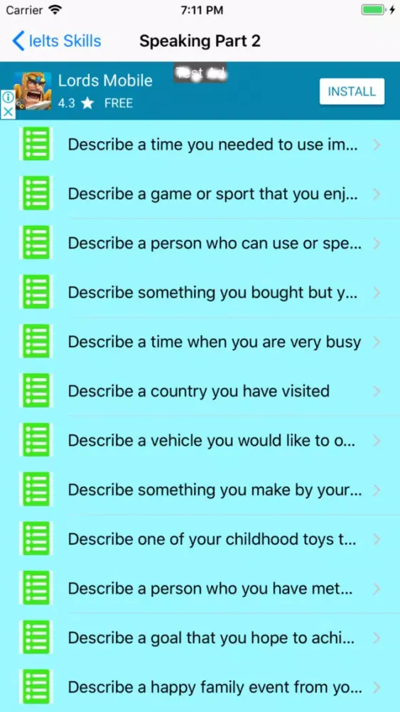 Ielts Speaking应用截图