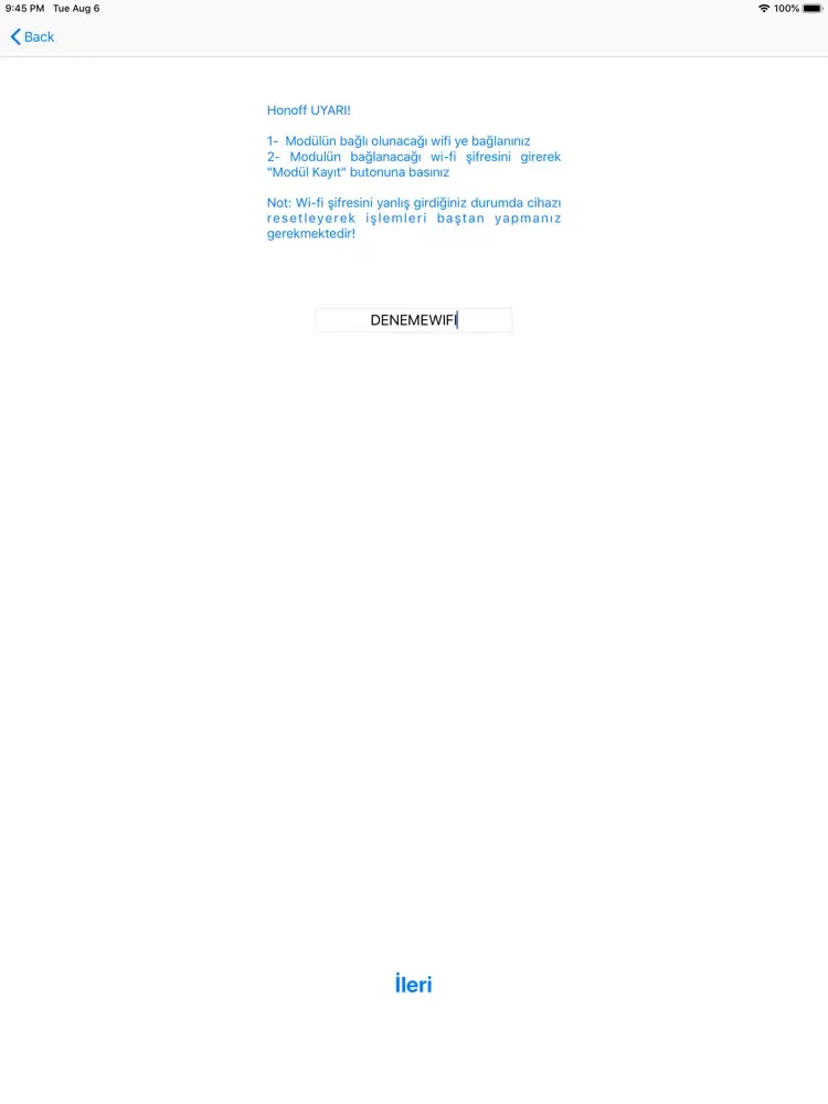 Скриншоты Naya-Honoff Akıllı Sistemler iPad 