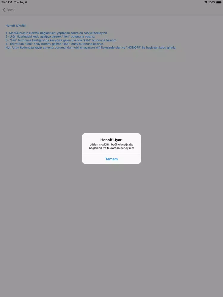 Скриншоты Naya-Honoff Akıllı Sistemler iPad 