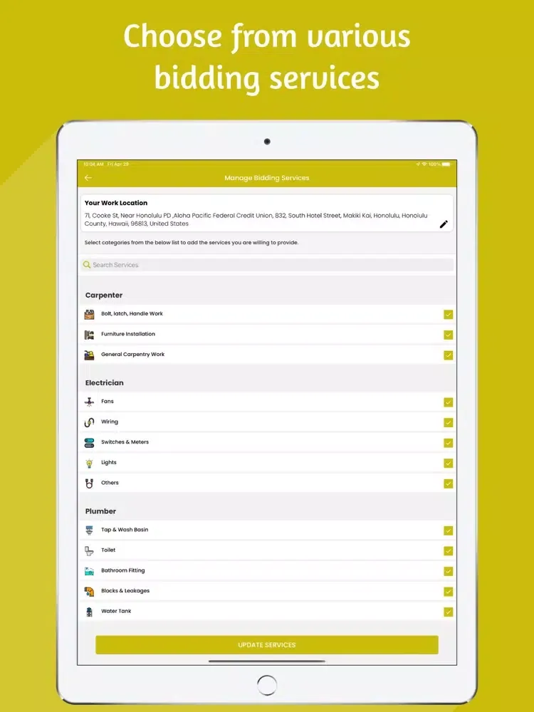 Capturas de pantalla de Honu Provider iPad 