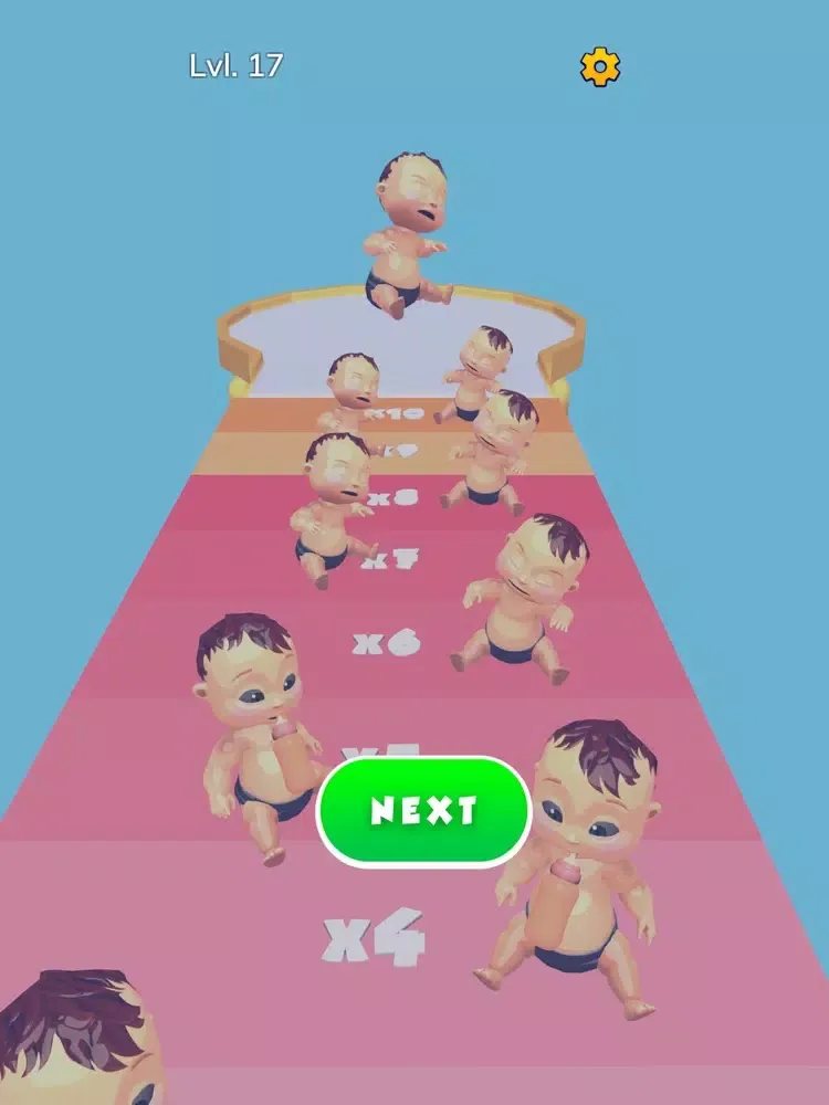 Ảnh chụp màn hình của Baby Bottle Rush iPad 