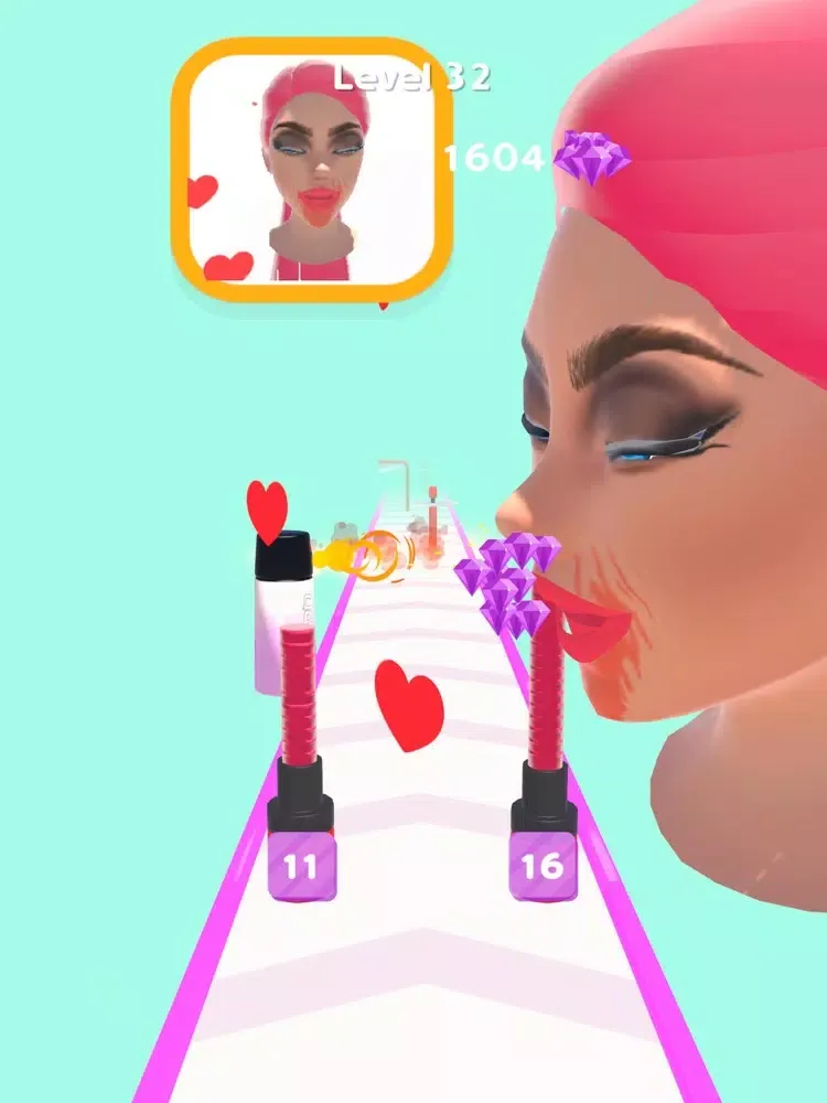 Capturas de tela do Lipstick Shuffle iPad 