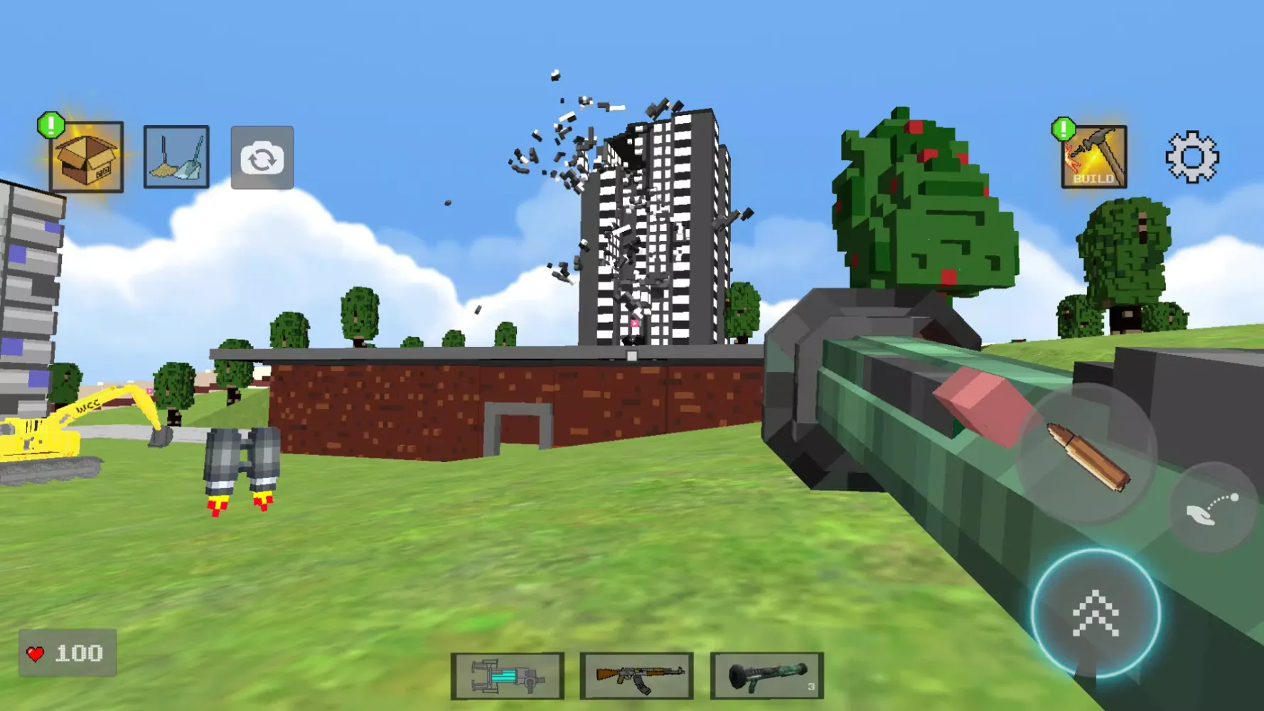Nextbots in Playground: Pixel Screenshots