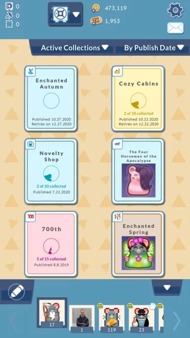 Tangkapan skrin PackRat Card Collecting