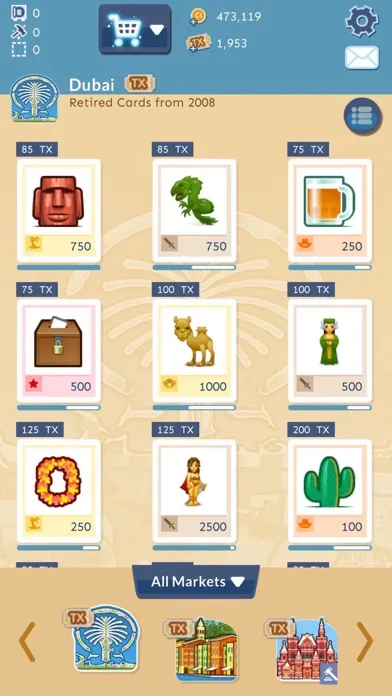 Tangkapan skrin PackRat Card Collecting