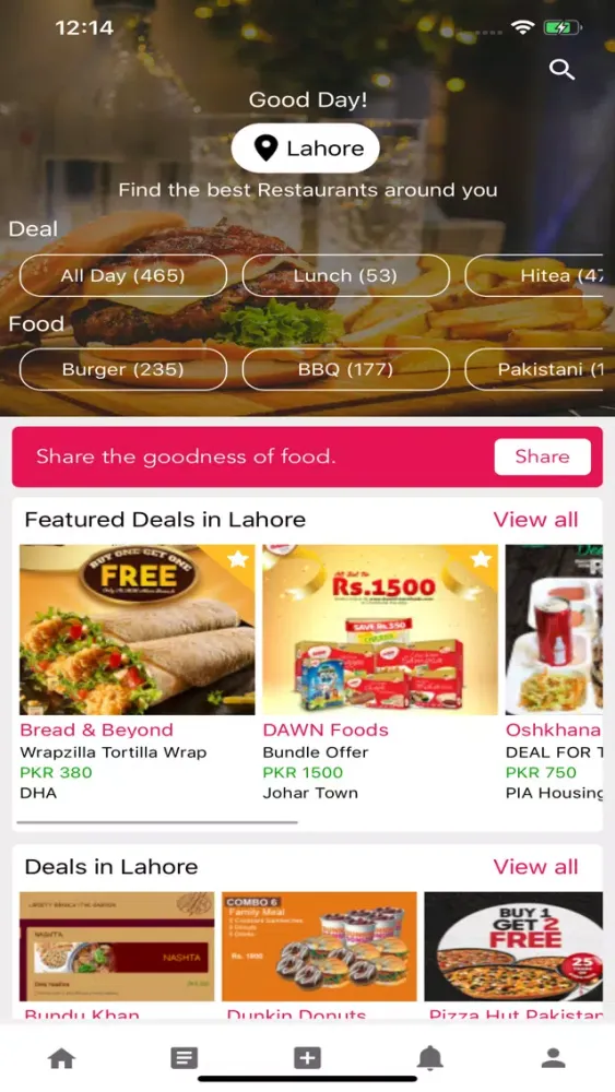 Tangkapan layar tossdown Restaurant Guide
