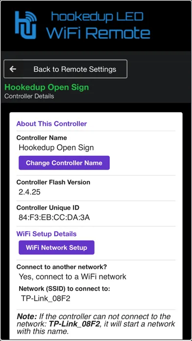 Capturas de pantalla de Hookedup WiFi LED Remote