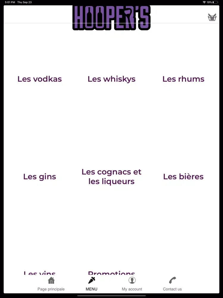 ภาพหน้าจอของ Hooper's - Livraison d'alcools iPad 