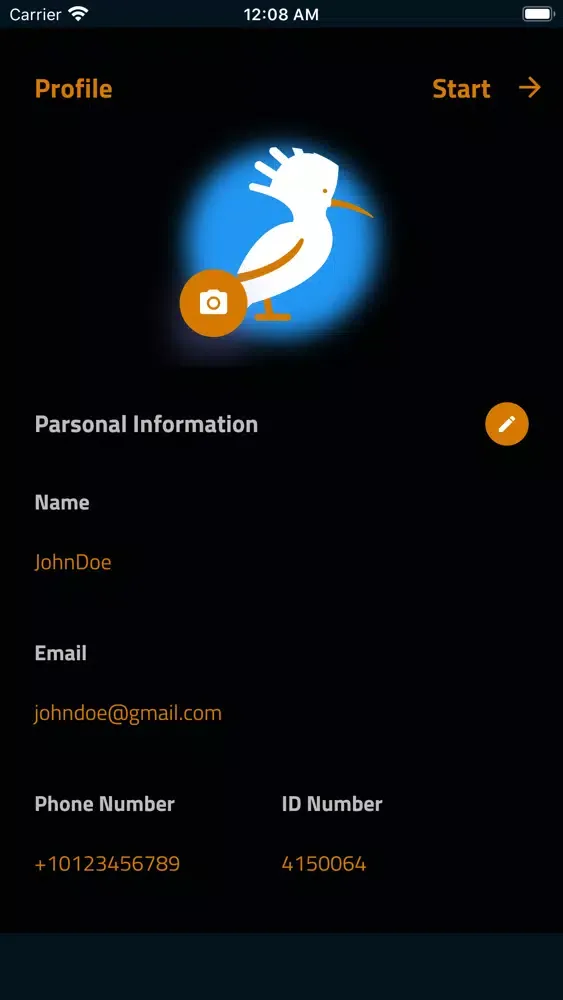Zrzuty ekranu Hoopoe Chatting App