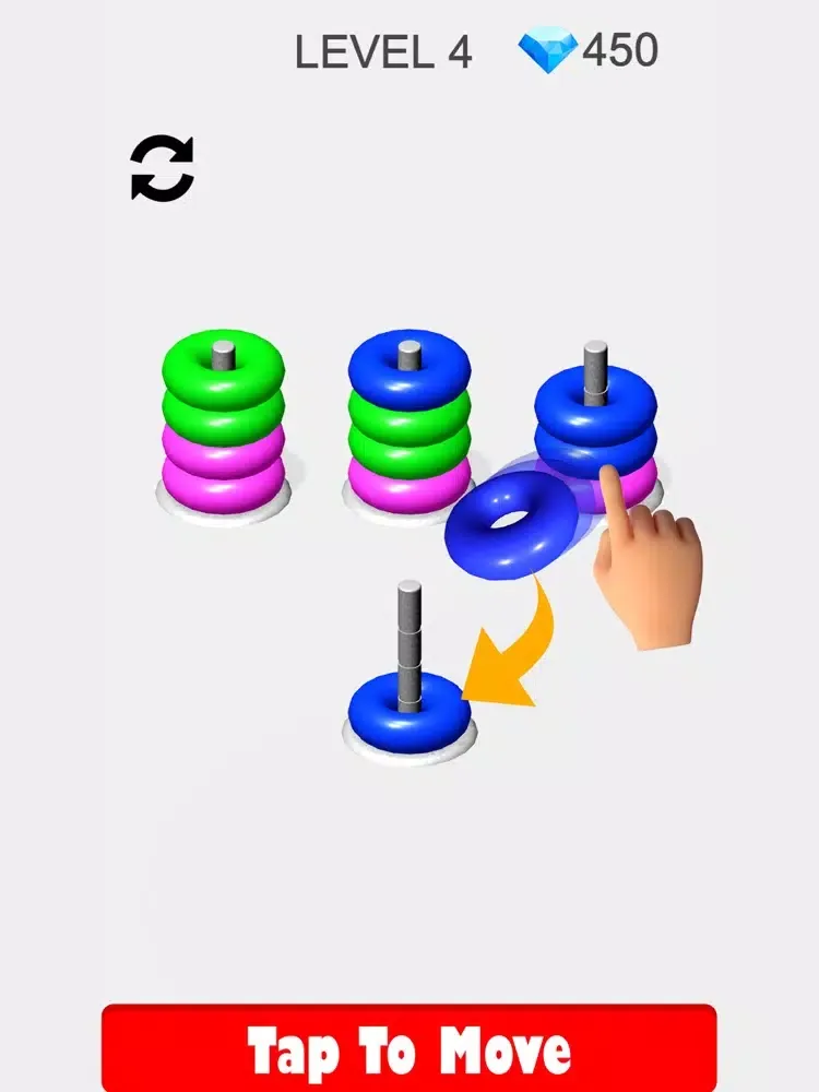 Capturas de pantalla de Hoop Stack Colors & Ring Games iPad 