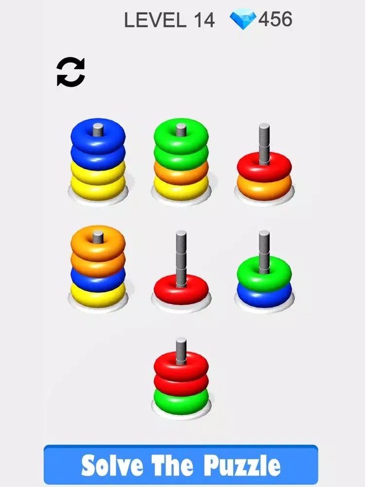 Capturas de pantalla de Hoop Stack Colors & Ring Games iPad 